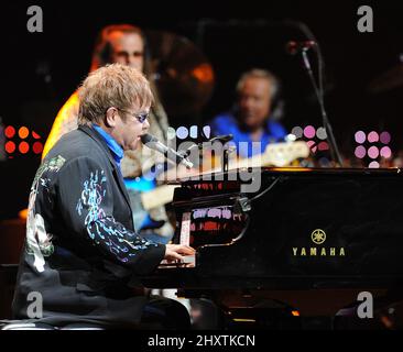 Elton John 'Greatest Hits Live' Konzerttour hält im Ted Constant Center, Virginia, USA. Stockfoto