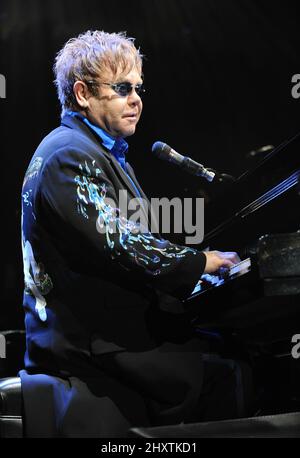 Elton John 'Greatest Hits Live' Konzerttour hält im Ted Constant Center, Virginia, USA. Stockfoto