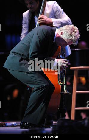 Chris Botti spielt live im Durham Performing Arts Center, North Carolina Stockfoto