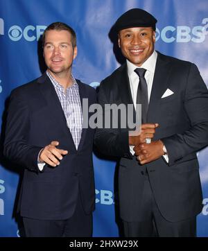 Chris O'Donnell und LL Cool J bei der CBS 2011 im Lincoln Center, New York. Stockfoto