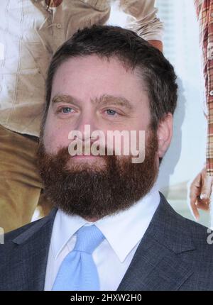 Zach Galifianakis bei der „Hangover Part II“-Premiere, die im Grauman's Chinese Theatre, Los Angeles, stattfand. Stockfoto