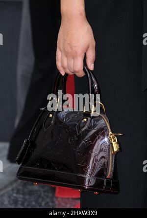 Pia Toscano bei der Zeremonie, bei der Simon Fuller auf dem Hollywood Walk of Fame einen Stern erhielt. Stockfoto