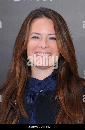 Holly Marie Combs bei der Weltpremiere „Spy Kids: All the Time in the World“ von Aroma-Scope 4D in den Regal Cinemas in L.A. Leben in Los Angeles, CA. Stockfoto