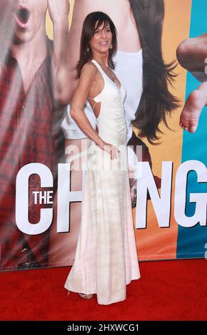 Perrey Reeves während der Weltpremiere „The Change-Up“ im Village Theatre, Kalifornien Stockfoto