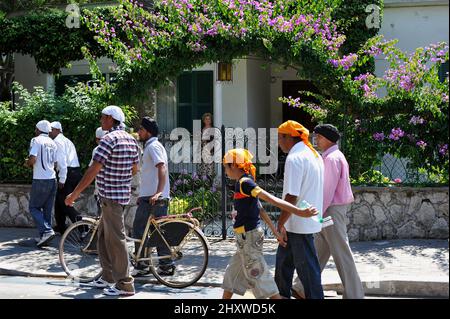 Sabaudia (LT), Italien 27/06/2010: Die indische Gemeinde Punjab von Sikh erinnert an das Martyrium des fünften Gurus Arjan Dev, der laut Überlieferung 1606 durch einen Muslim getötet wurde. ©Andrea Sabbadini Stockfoto