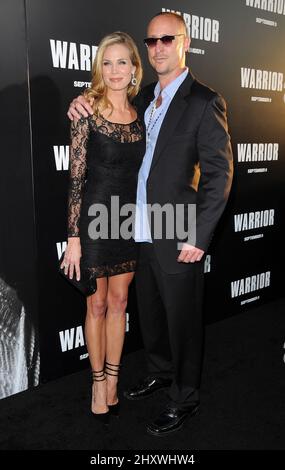 Burke Burns und Gavin O'Connor nehmen an der Premiere von „Warrior“ in den Arclight Cinemas in Hollywood Teil. Los Angeles, 6. September 2011. Stockfoto