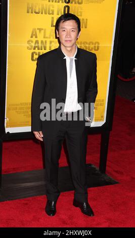 Chin Han nimmt am 7. September 2011 an der Premiere von Warner Bros. Picturs' 'Contagion' in der Frederick P. Rose Hall-Home of Jazz im Lincoln Center in New York City Teil. Stockfoto