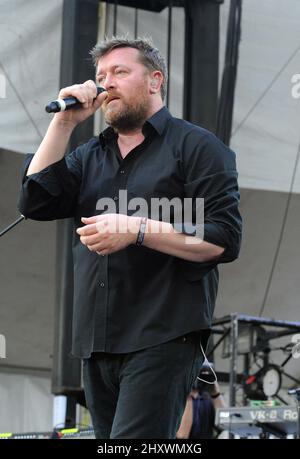 Guy Garvey von Elbow spielt live auf der Bühne beim zehnten jährlichen Austin City Limits Music Festival, das im Zilker Park in Texas, USA, stattfindet. Stockfoto