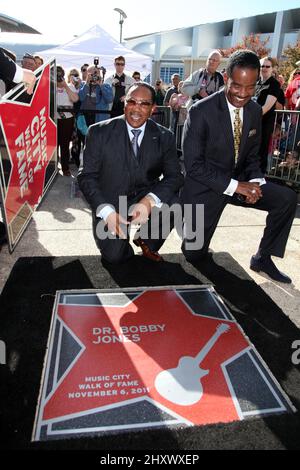 Dr. Bobby Jones bei der Music City Walk of Fame Induction Ceremony im Walk of Fame Park in Nashville, USA. Stockfoto