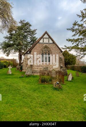 St. James Church in Kington Village, Worcestershire, England. Stockfoto