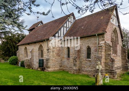 St. James Church in Kington Village, Worcestershire, England. Stockfoto