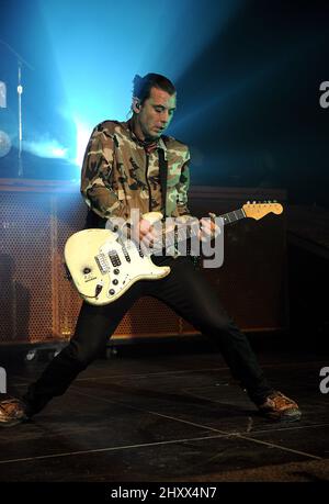 Gavin Rossdale von Bush tritt während des Winter Meltdown 96X im Ted Constant Center auf dem Campus der Old Dominion University in Norfolk, VA. Stockfoto