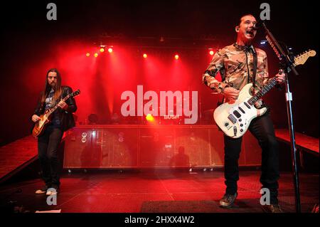 Gavin Rossdale von Bush tritt während des Winter Meltdown 96X im Ted Constant Center auf dem Campus der Old Dominion University in Norfolk, VA. Stockfoto