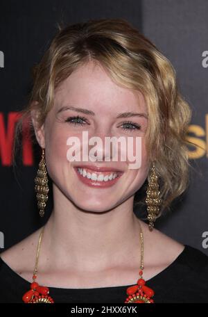 Laura Slade Wiggins während des Empfangs der „Shameless“ Saison 2 im Haus Los Angeles Stockfoto