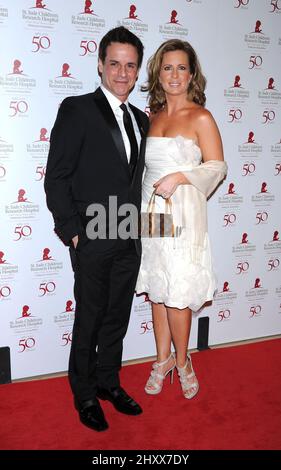 Christian LeBlanc und Martha Byrne bei der Jubiläumsgala des St. Jude Children's Research Hospital zum 50.. Geburtstag im Beverly Hilton Hotel in Los Angeles, USA. Stockfoto