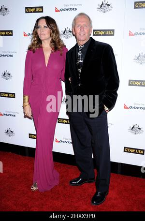 Linda Kozlowski und Paul Hogan bei der jährlichen G'Day USA Los Angeles Black Tie Gala 9. in Hollywood & Highland, Los Angeles Stockfoto