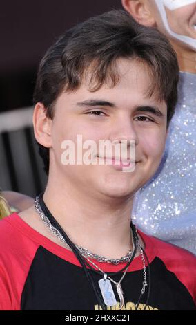 Prinz Jackson feiert den „King of Pop“ mit einer Hand & Footprint-Zeremonie im Grauman's Chinese Theatre in Los Angeles, USA. Stockfoto