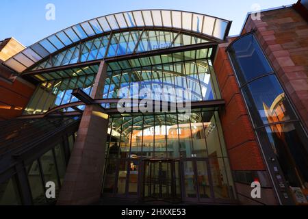 Museum, Kunst, Nürnberg moderne Architektur Germanisches Nationalmuseum oder Deutsches Museum in der Innenstadt oder Altstadt von Nürnberg, ,Bayern Stockfoto