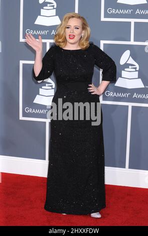 Adele bei den Annual Grammy Awards 54. im Staples Center in Los Angeles, Kalifornien Stockfoto