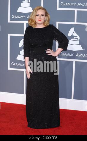 Adele bei den Annual Grammy Awards 54. im Staples Center in Los Angeles, Kalifornien Stockfoto