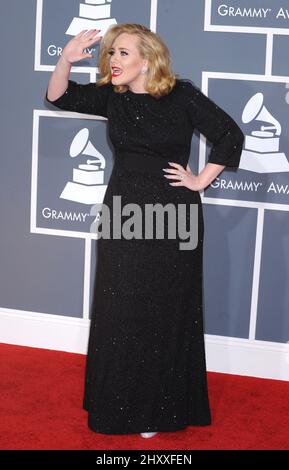 Adele bei den Annual Grammy Awards 54. im Staples Center in Los Angeles, Kalifornien Stockfoto