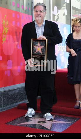 Matt Groening bei seiner Starzeremonie in Hollywood in Los Angeles, USA. Stockfoto