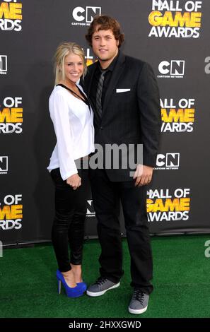 Matthew Stafford nimmt an den „Cartoon Network Hall of Game Awards 2012“ in Los Angeles Teil Stockfoto