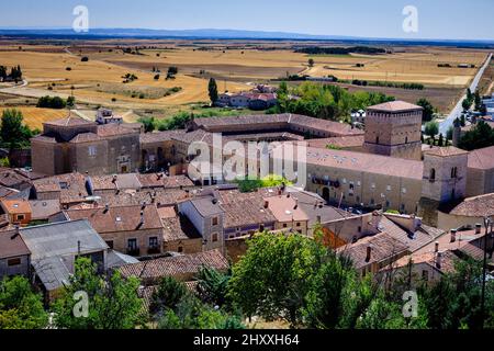 Caleruega, der Geburtsort von Santo Domingo de Guzman, Gründer des Dominikanischen Ordens. Burgos. Spanien. Stockfoto