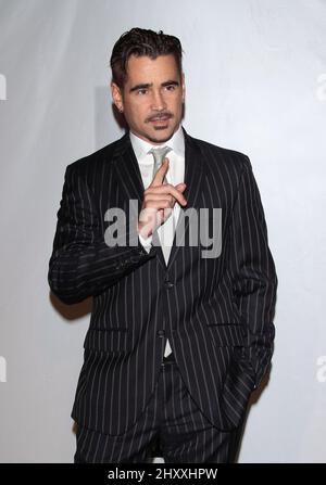 Colin Farrell während der Oscar Wilde Pre Academy Awards Veranstaltung im Bad Robot Studio in Santa Monica, Kalifornien. Stockfoto