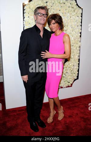 Harry Hamlin und Lisa Rinna während des QVC Red Carpet Style Events im Four Seasons, Kalifornien Stockfoto