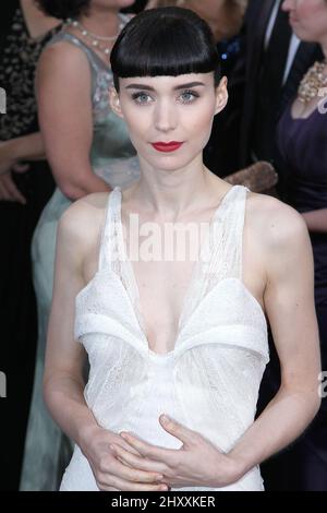 Rooney Mara nimmt an den Annual Academy Awards 84. Teil, die im Hollywood & Highland Center Theatre (ehemals Kodak Theatre) in Los Angeles, USA, verliehen werden. Stockfoto