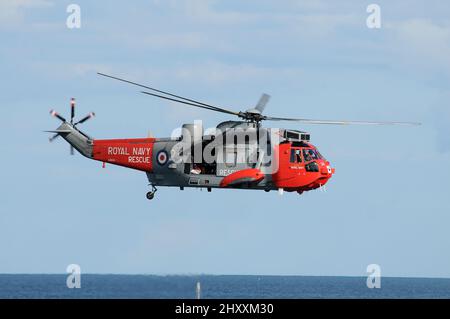 Royal Navy Rettungshubschrauber Sea King. Stockfoto