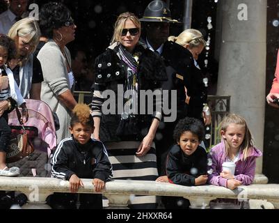 Heidi Klum und seine Familie werden in Los Angeles gesehen Stockfoto