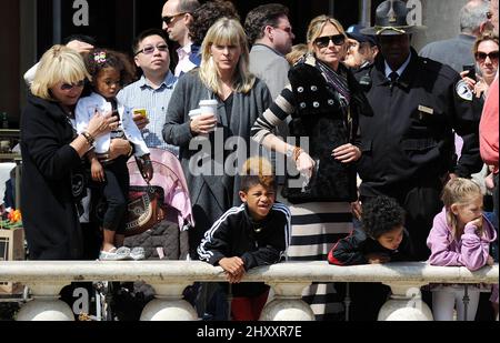 Heidi Klum und seine Familie werden in Los Angeles gesehen Stockfoto