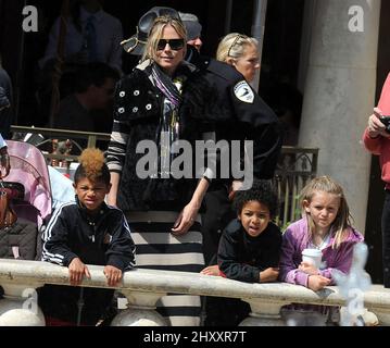 Heidi Klum und seine Familie werden in Los Angeles gesehen Stockfoto