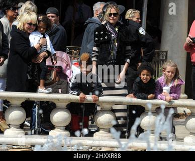 Heidi Klum und seine Familie werden in Los Angeles gesehen Stockfoto