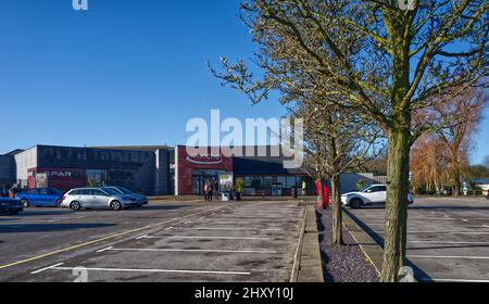 Die Road Chef Motorway Service Station in Chester Stockfoto