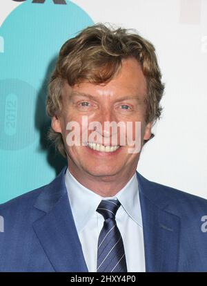 Nigel Lythgoe nimmt an der FOX 2012-Vorpreentation Teil, die auf der Wollman Rink im Central Park gehalten wird. Stockfoto