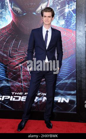 Andrew Garfield „The Amazing Spider-man“, Los Angeles, Premiere im Regency Village Theatre Stockfoto