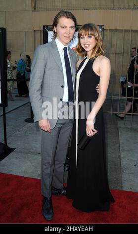 Paul Dano, Zoe Kazan, nimmt an der Premiere von „Ruby Sparks“ Teil, die am 19. Juli 2012 im Ägyptischen Theater der American Cinematheque in Los Angeles, Kalifornien, stattfand. Stockfoto