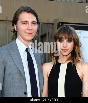 Paul Dano, Zoe Kazan, nimmt an der Premiere von „Ruby Sparks“ Teil, die am 19. Juli 2012 im Ägyptischen Theater der American Cinematheque in Los Angeles, Kalifornien, stattfand. Stockfoto