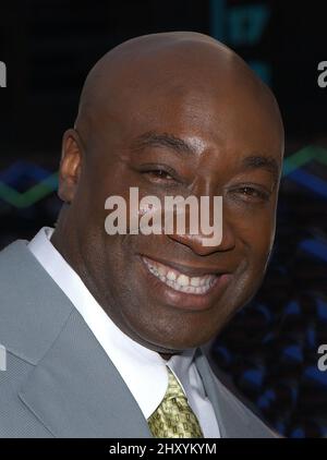 Michael Clarke Duncan bei der Premiere „The Scorpion King“ im Universal Citywalk Cineplex Odeon Theatre. Stockfoto