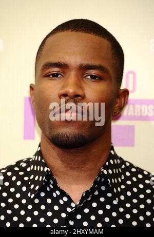 6. September 2012 Los Angeles, Ca. Frank Ocean bei den MTV Video Music Awards 2012 im Staples Center, Los Angeles. Stockfoto