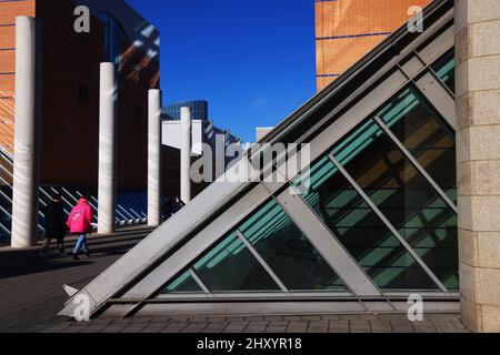 Nürnberg Museum, Kunst, moderne Architektur Germanisches Nationalmuseum oder Deutsches Museum in der Innenstadt oder Altstadt von Nürnberg, ,Bayern Stockfoto