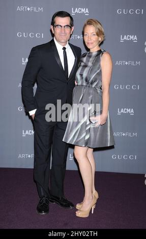 Ty Burrell, Holly Burrell bei der Art + Film Gala 2012 im LACMA in Los Angeles. Stockfoto