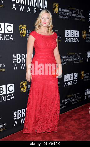 Natasha Henstridge nahm an den Britannia Awards 2012 im Hilton Hotel in Los Angeles, USA, Teil. Stockfoto