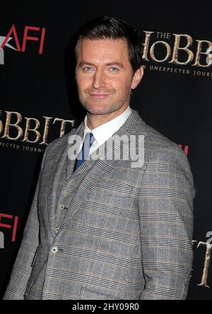Richard Armitage bei der Premiere von „The Hobbit: An Unexpected Journey“ im Ziegfeld Theatre in New York, USA. Stockfoto