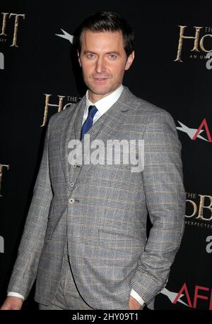 Richard Armitage bei der Premiere von „The Hobbit: An Unexpected Journey“ im Ziegfeld Theatre in New York, USA. Stockfoto