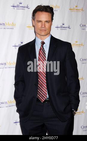 Dylan Neal nahm an der 2013 „Winter TCA“-Pressekonferenz von Hallmark Channel und Hallmark Movie Channel Teil, die in der Huntington Library and Gardens in Pasadena in Kalifornien, USA, abgehalten wurde. Stockfoto