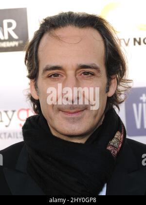 Alexandre Desplat kommt bei den Annual Critics' Choice Movie Awards 18. an, die am 10. Januar 2013 im Barker Hangar des Flughafens Santa Monica in Los Angeles, Kalifornien, verliehen wurden. Stockfoto